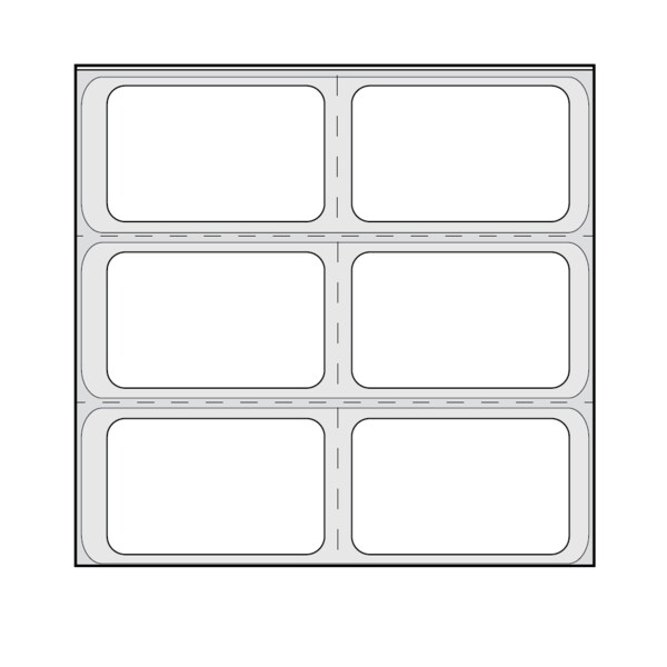 Direct Thermal Piggy Back Label, Individual 2-up 13/16" x 1-11/16"